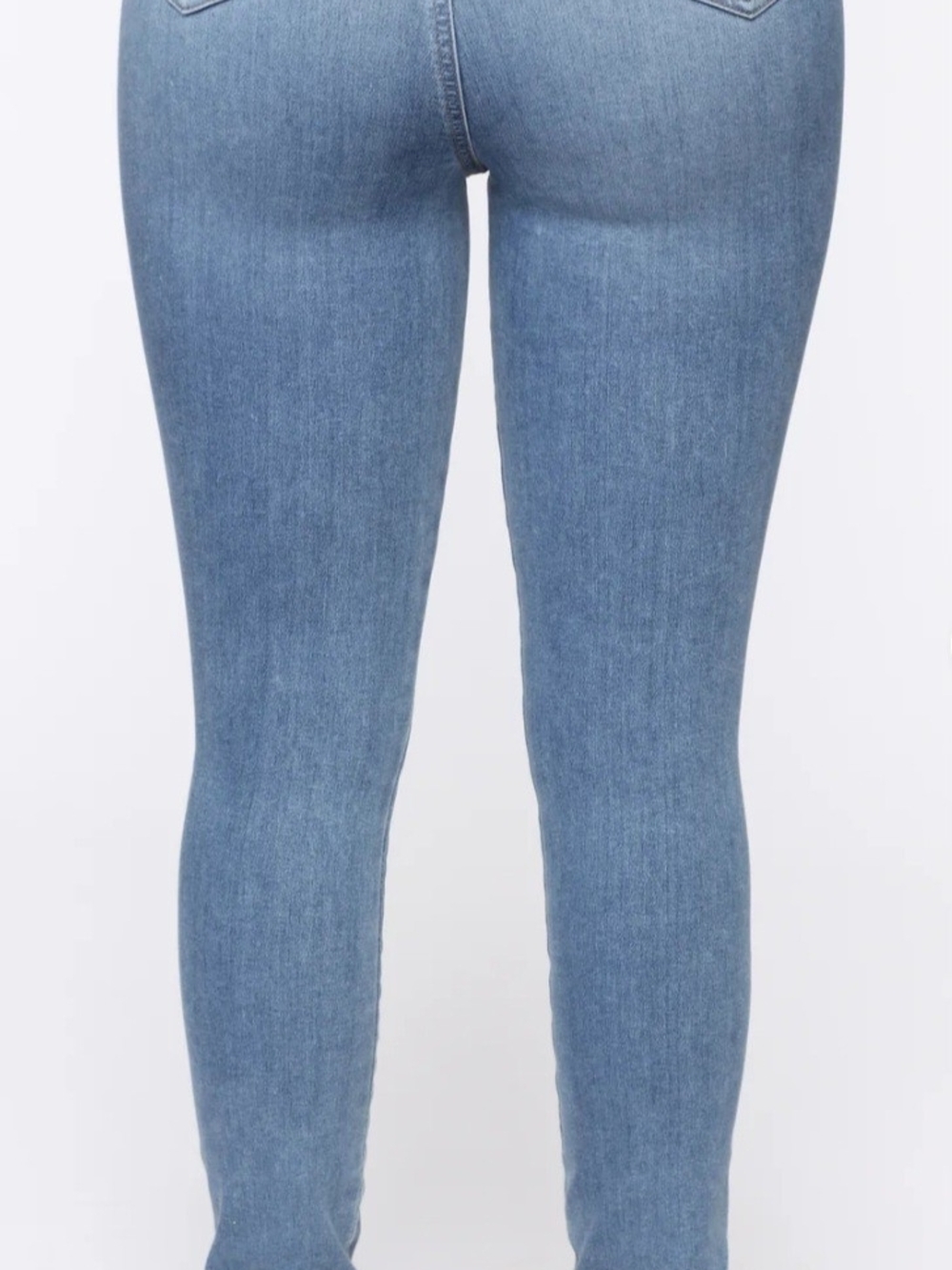 Flex Game Strong Super High-Rise Skinny Light Blue Women's Jeans - Picture 7 of 7